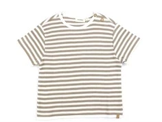 Lil Atelier mocha meringue/coconut milk stribet top